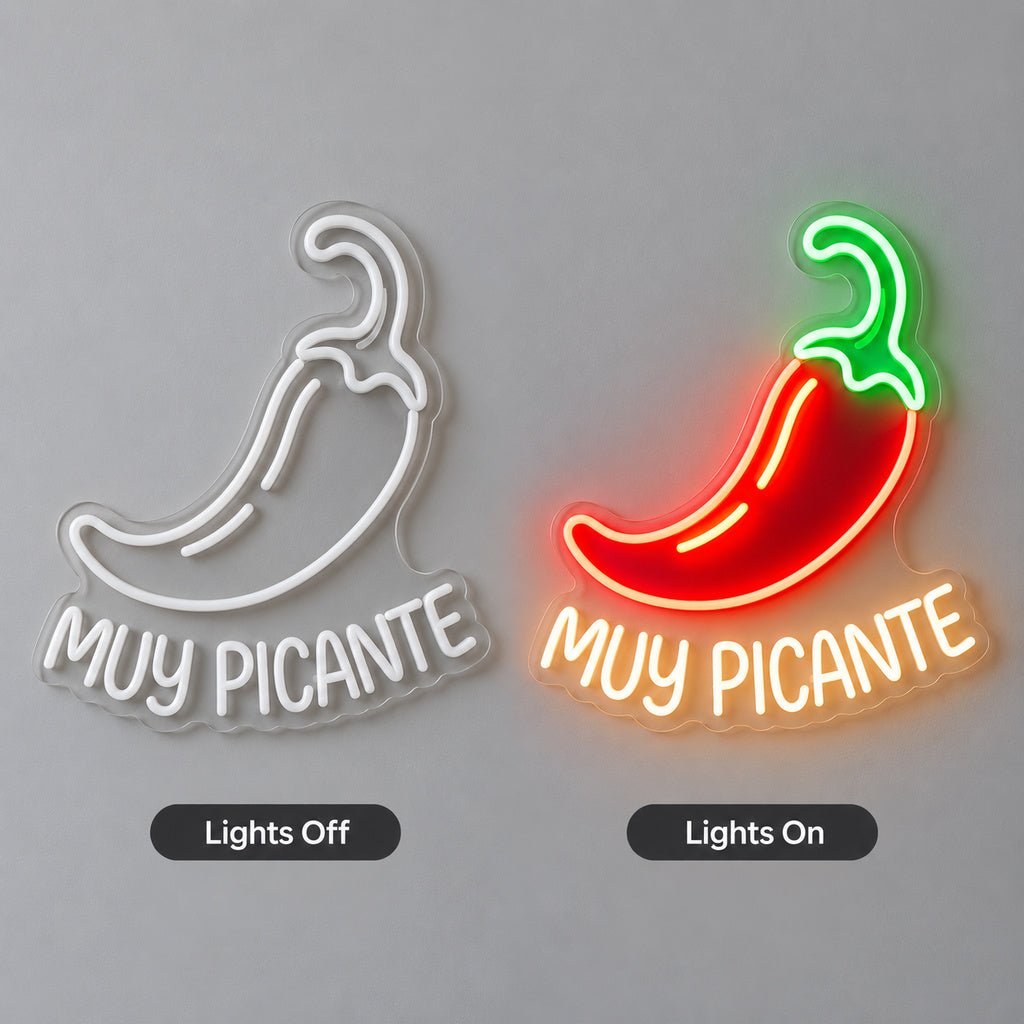 Muy Picante Pepper LED Neon Sign image 3