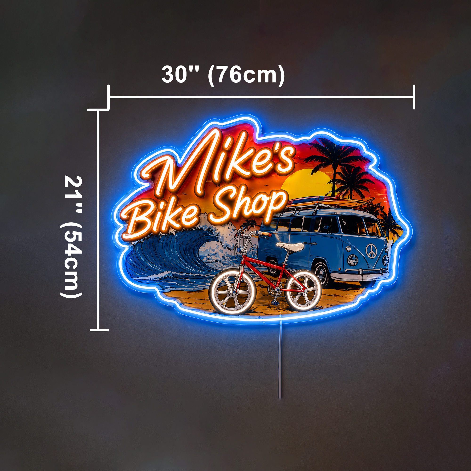 Mike's Bike Shop Custom LED Neon Sign
