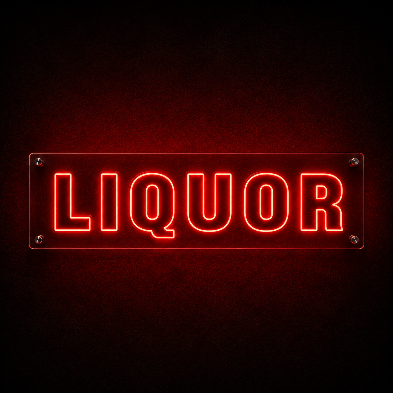 LIQUOR Custom LED Neon Sign