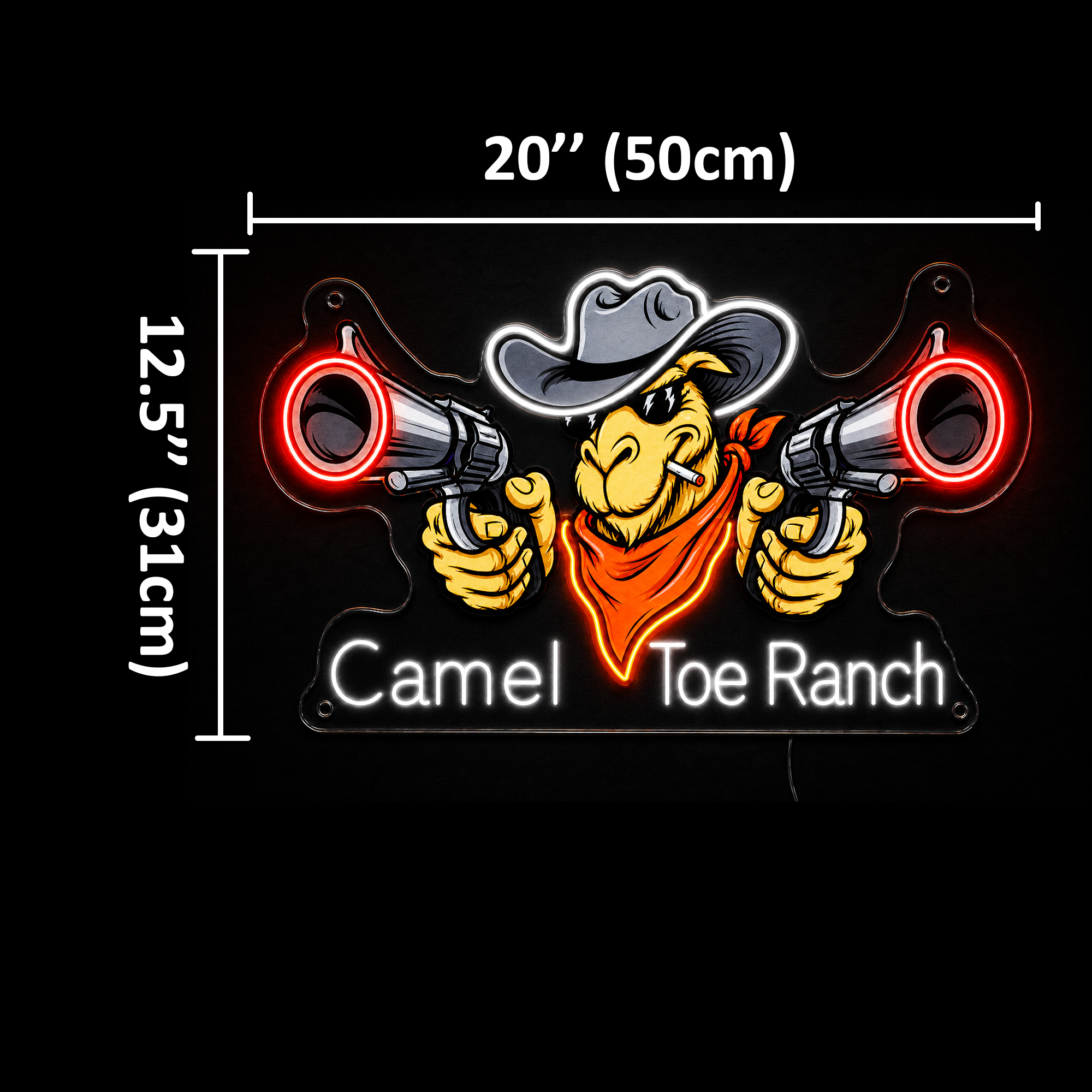 Camel Toe Ranch Custom LED Neon Sign