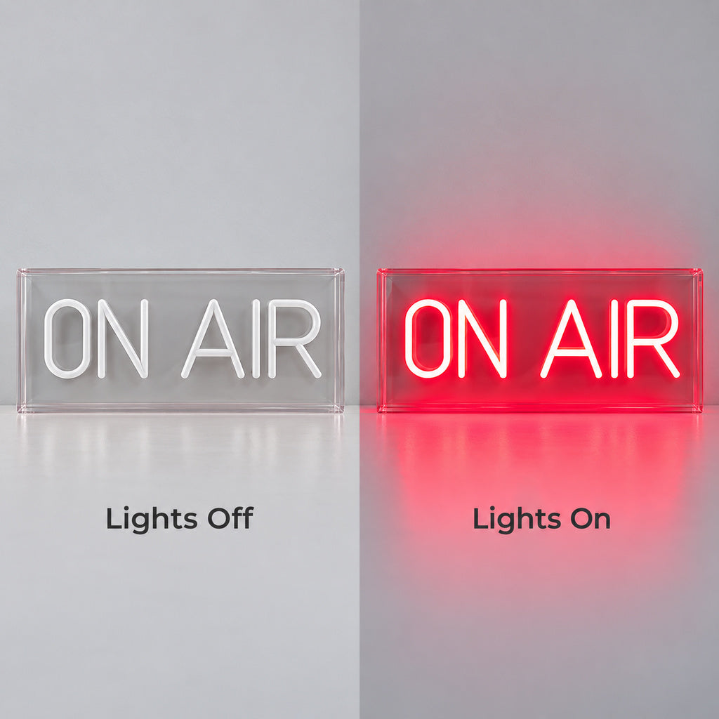 On Air Red Acrylic LED Neon Sign image 3