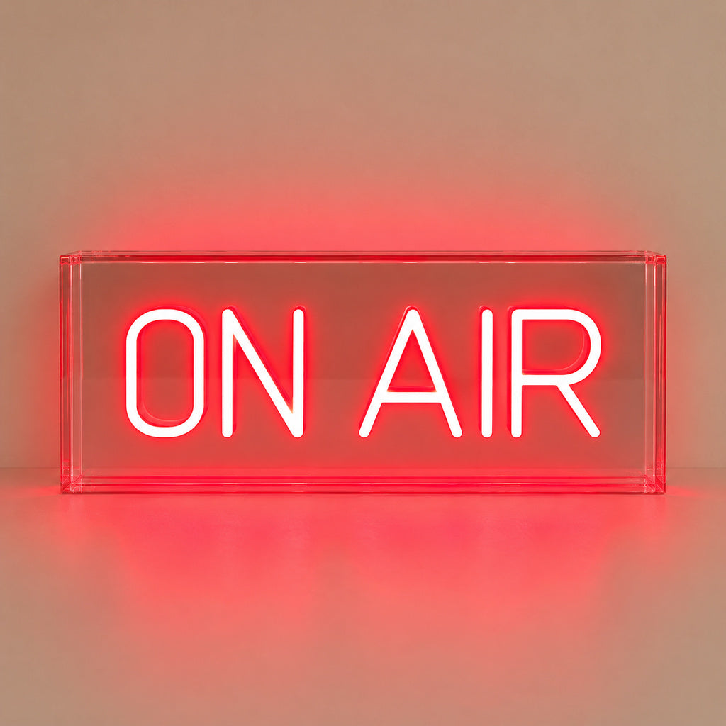 On Air Red Acrylic LED Neon Sign image 6