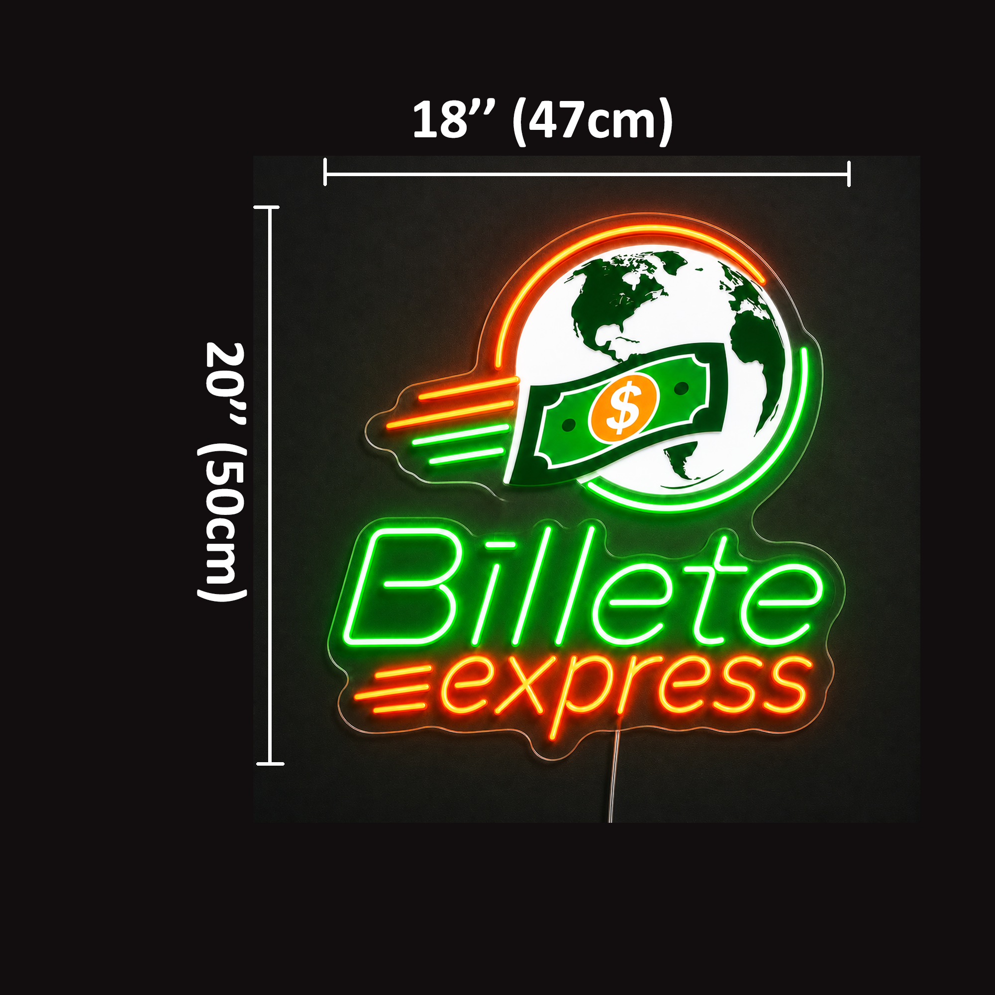 Billete Express Custom LED Neon Sign