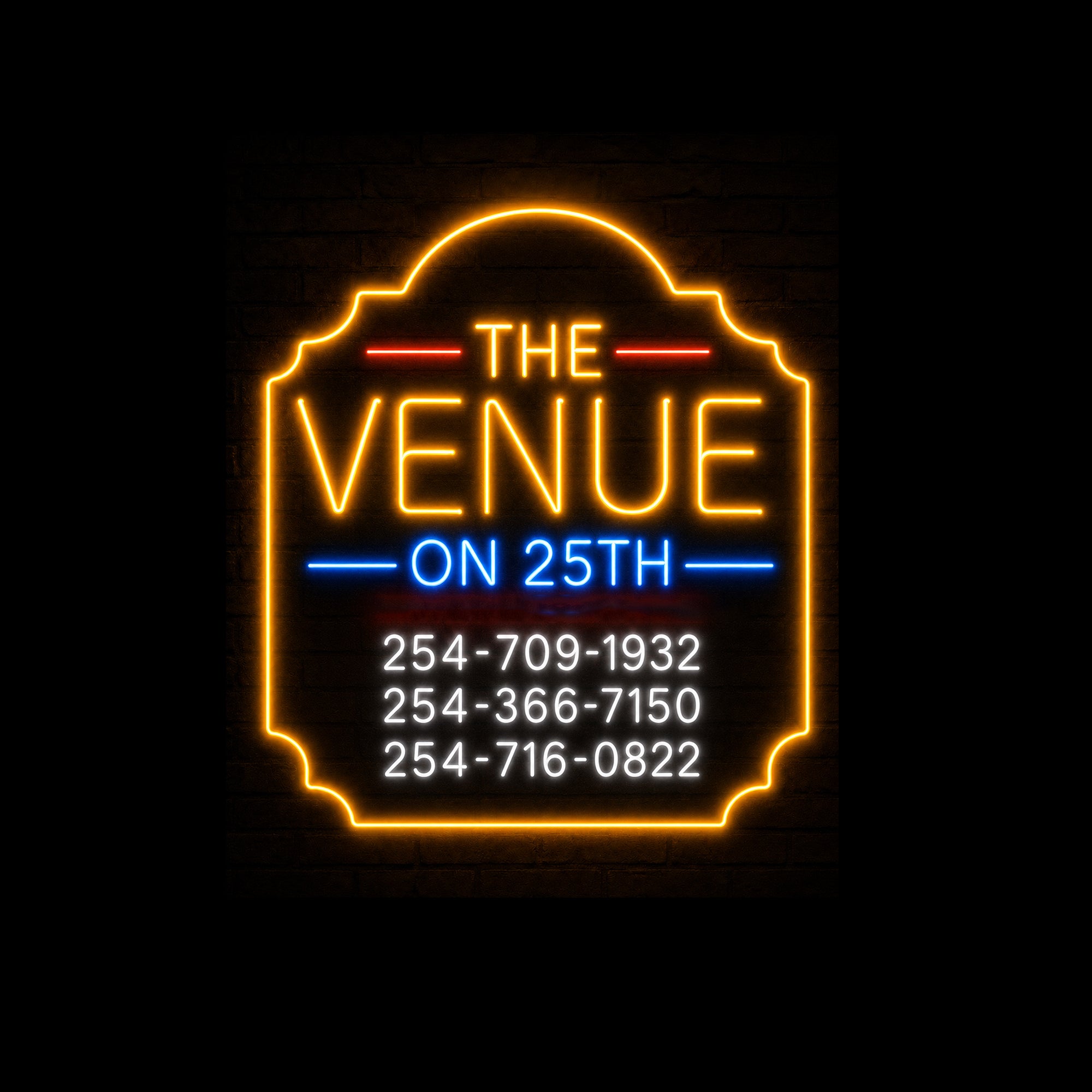 The VENUE On 25th Custom LED Neon Sign