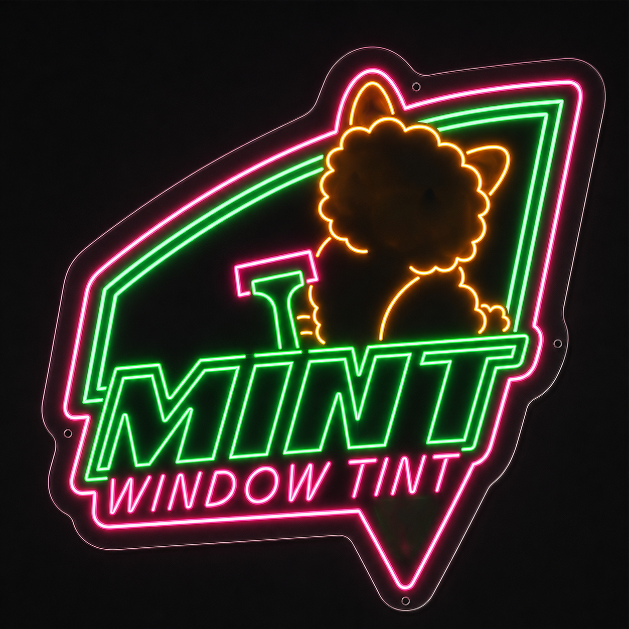 Mint Window Tint Custom Led Neon Sign