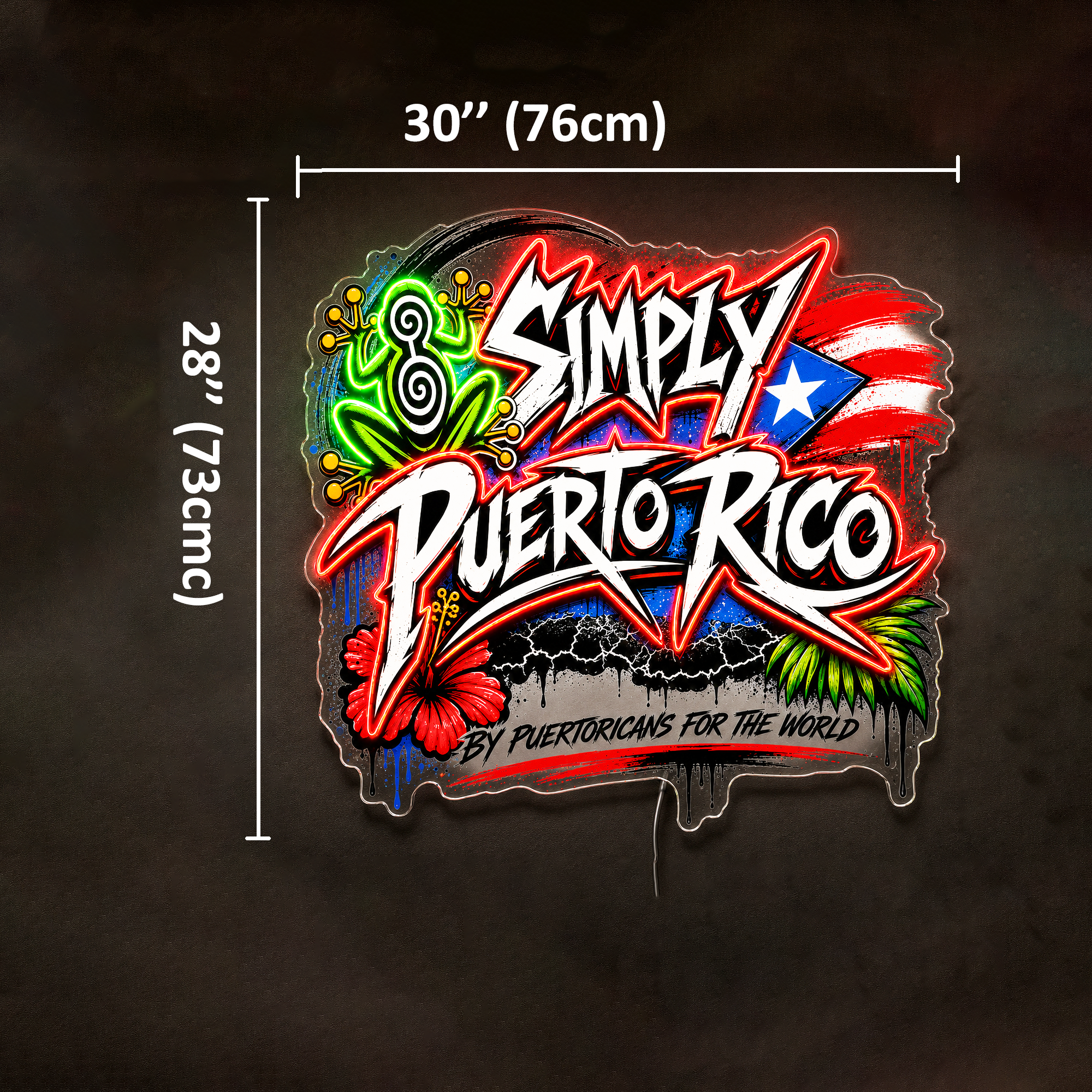 SIMPLY PUERTO RICO Custom LED Neon Sign