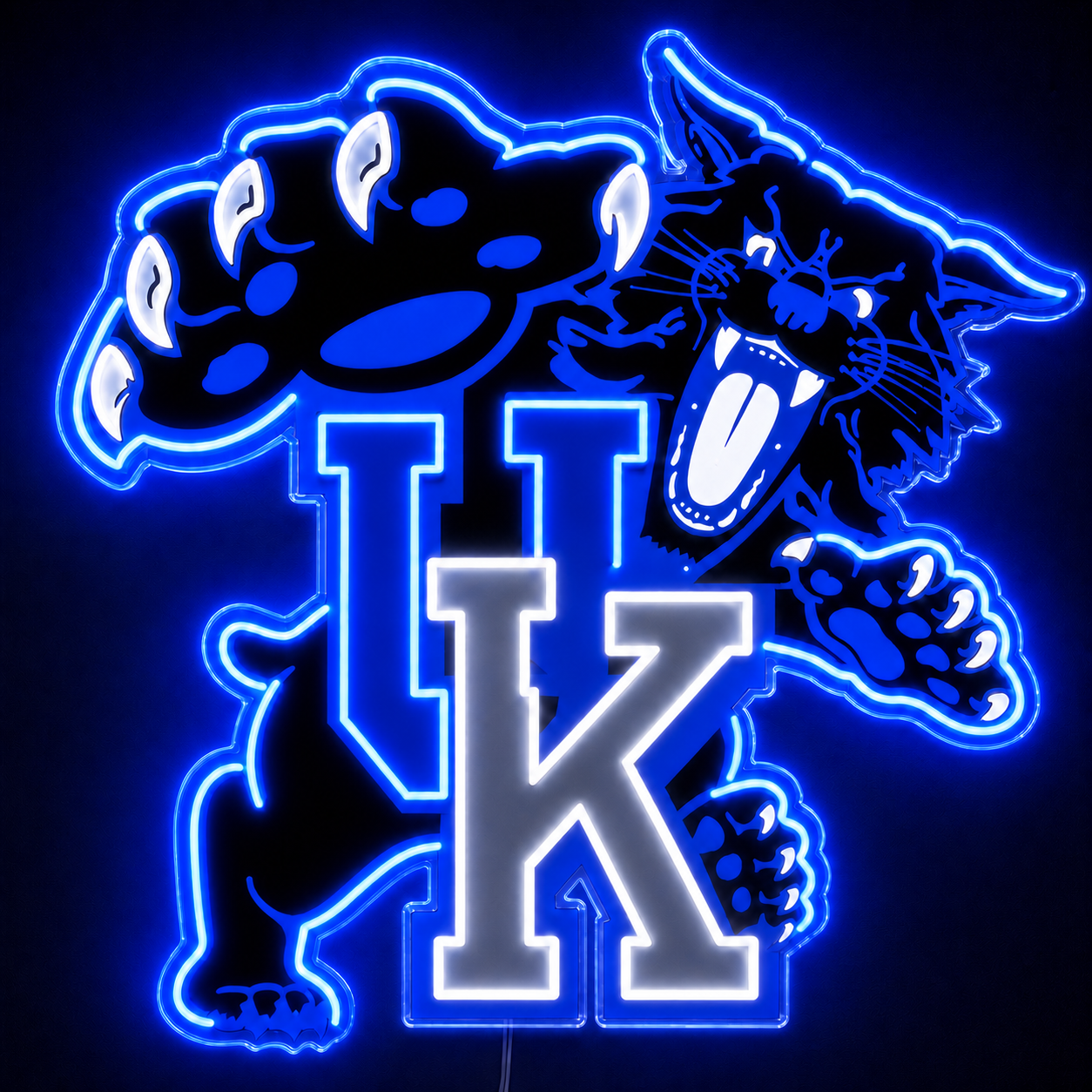 Blue and White UK Custom LED Neon Sign