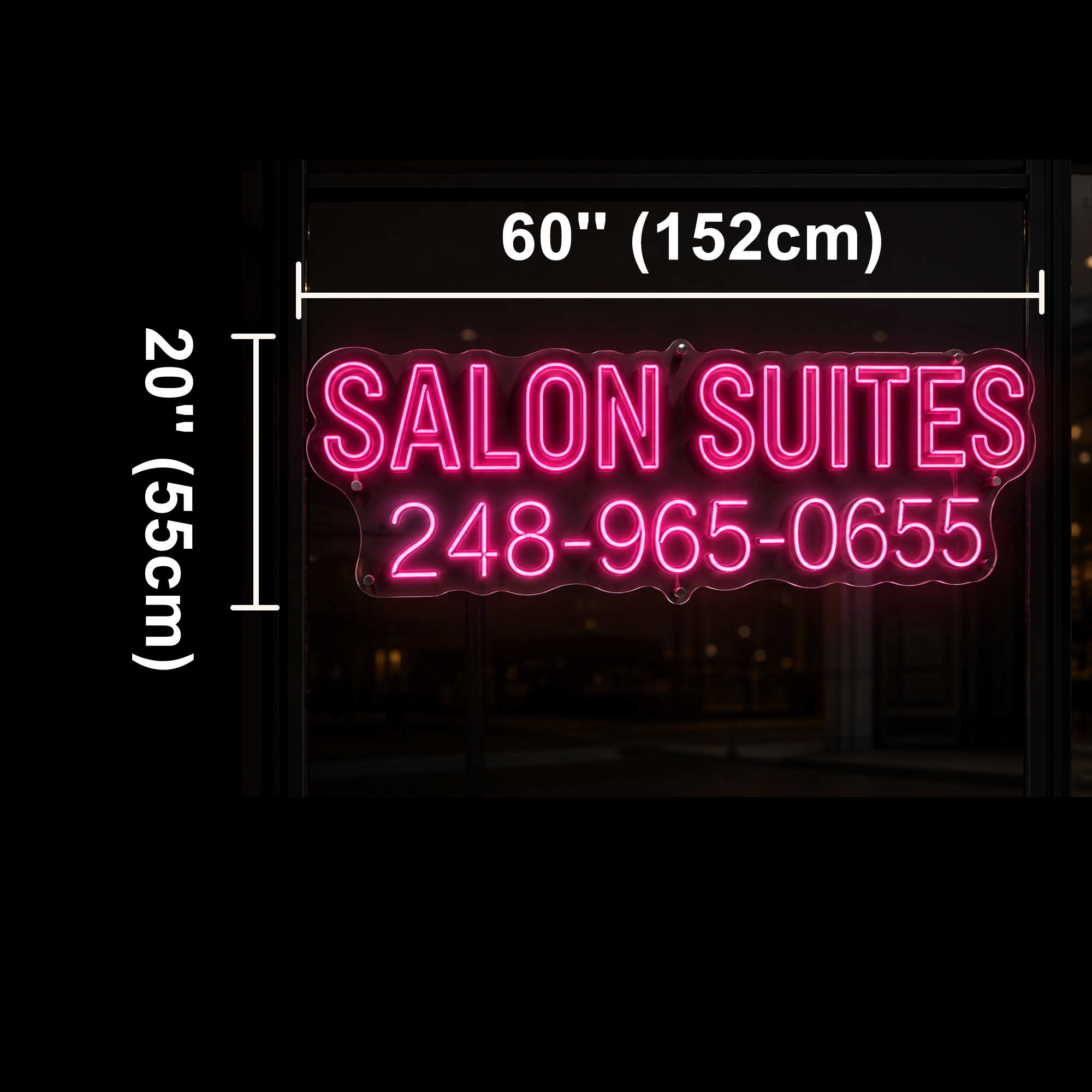 The Beauty Studios's custom neon sign 60inch