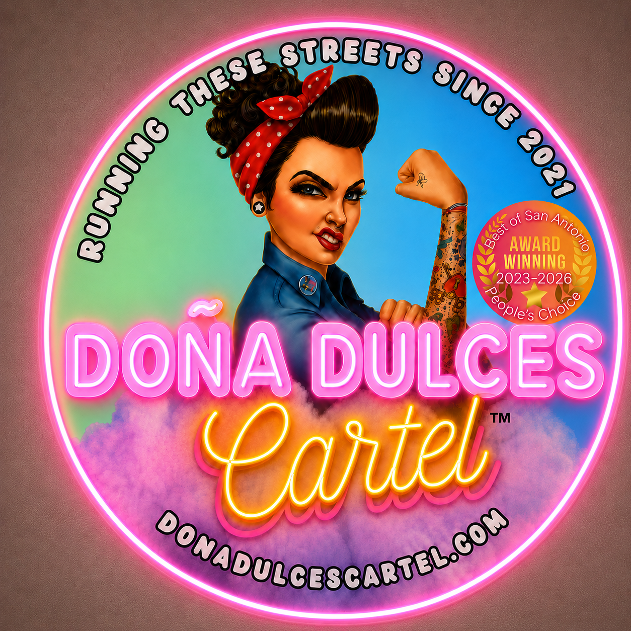 DOÑA DULCES Cartel Custom LED Neon Sign