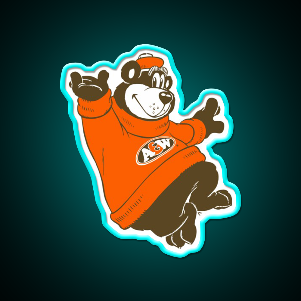 A And W Fast Food Led Neon Sign For Burger Place Rgb Color