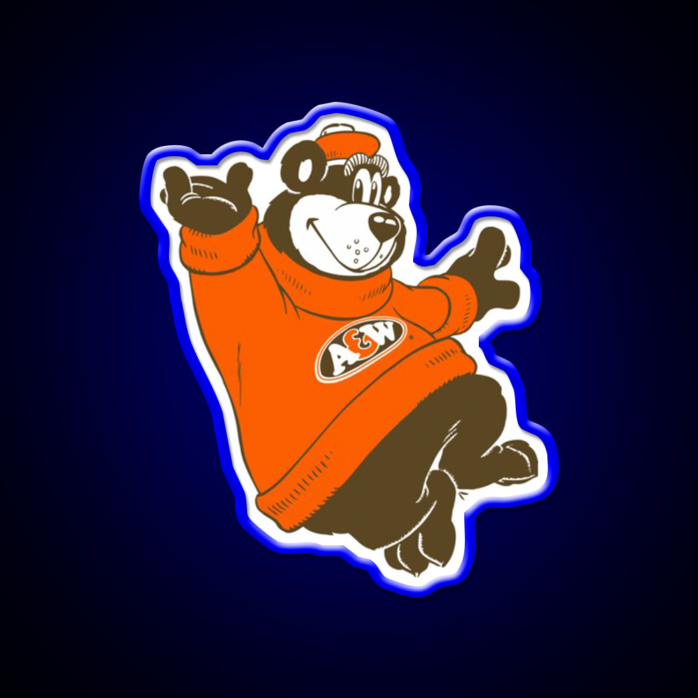 A And W Fast Food Led Neon Sign For Burger Place Rgb Color