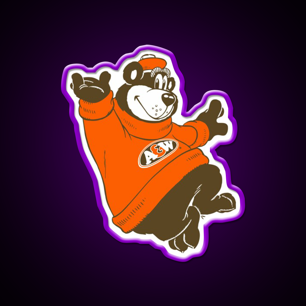 A And W Fast Food Led Neon Sign For Burger Place Rgb Color