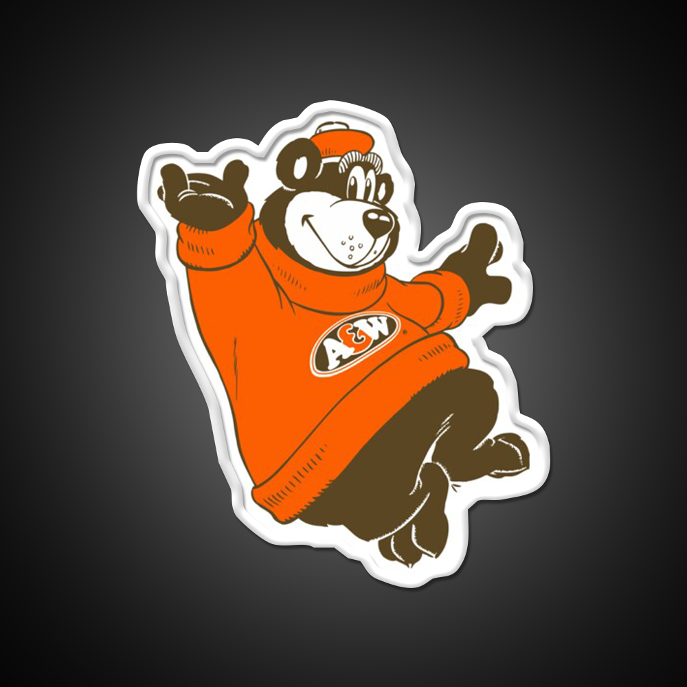 A And W Fast Food Led Neon Sign For Burger Place Rgb Color