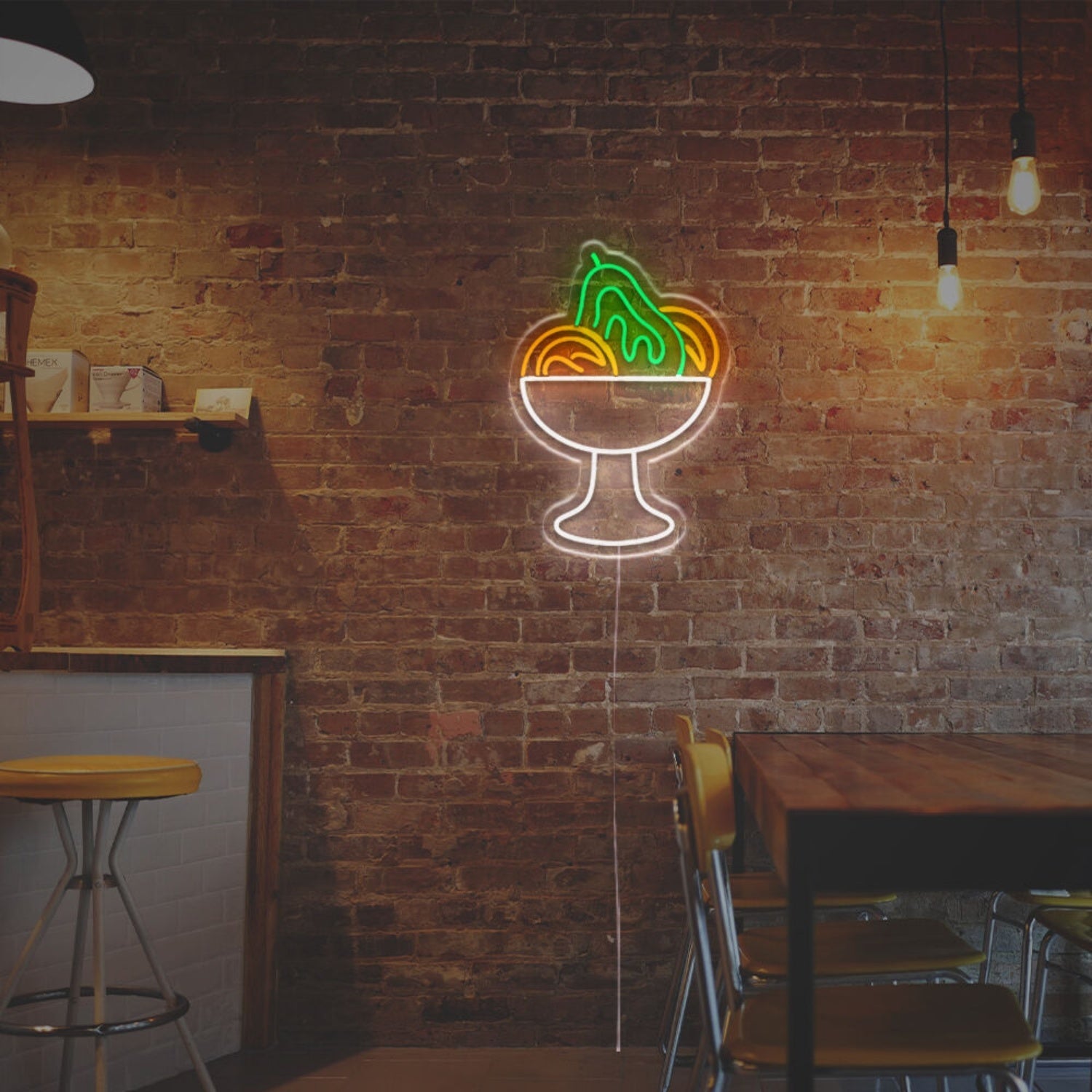 A Bowl Of Fruit Led Neon Sign - Shineneon