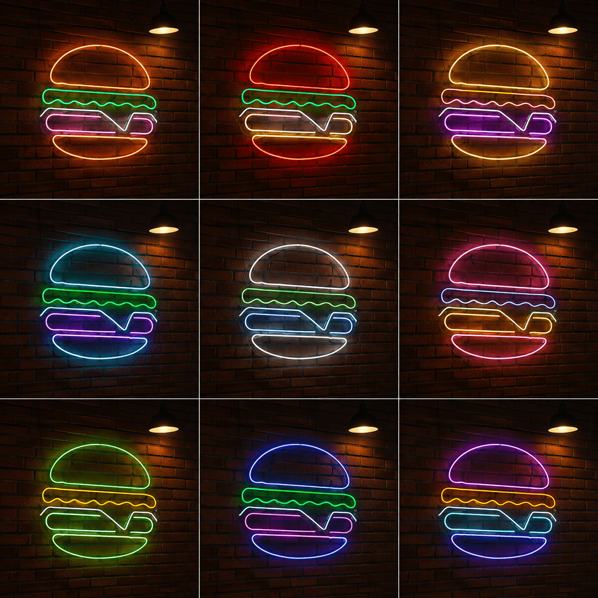 A Burger On Wall Decor LED Neon Sign - Shineneon