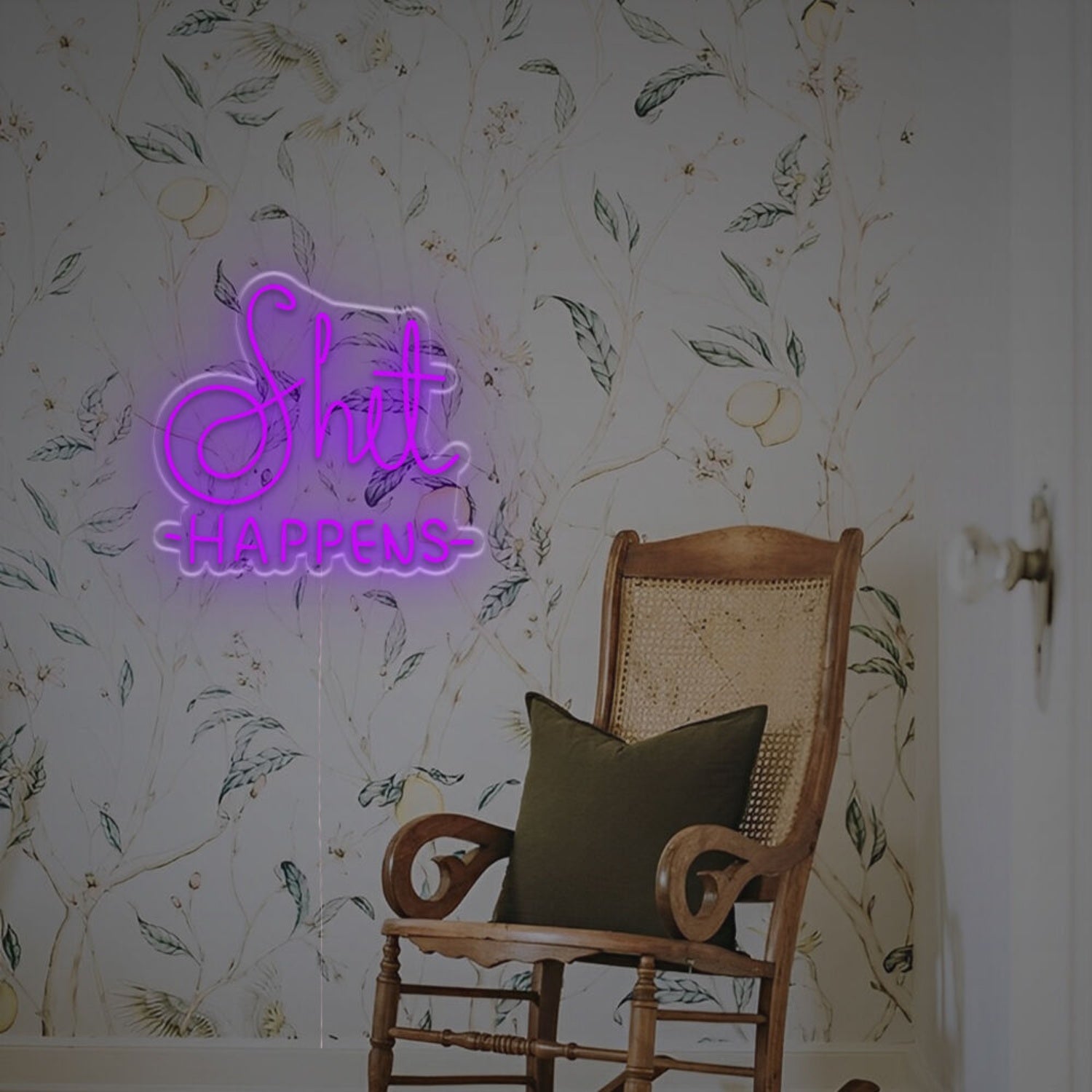 A Cheeky Touch Using The Shit Happens Led Neon Sign | Shineneon