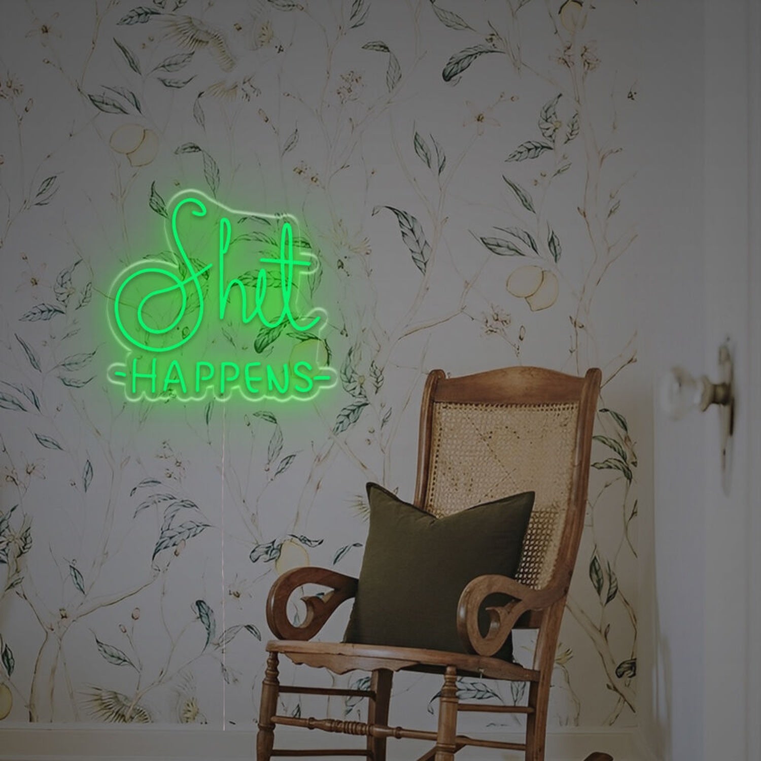 A Cheeky Touch Using The Shit Happens Led Neon Sign | Shineneon