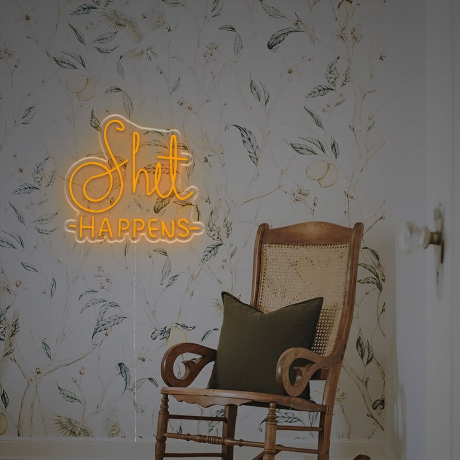 A Cheeky Touch Using The Shit Happens Led Neon Sign | Shineneon