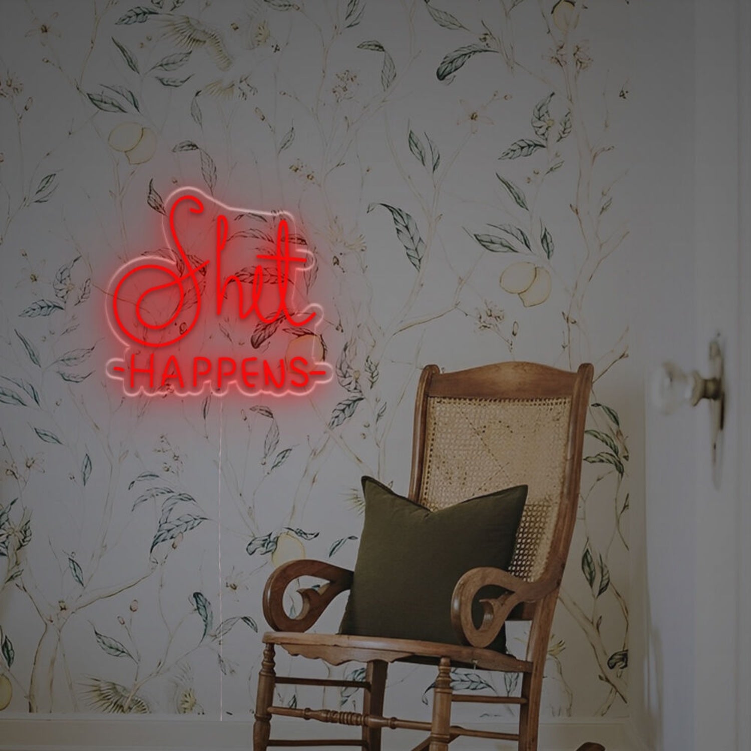 A Cheeky Touch Using The Shit Happens Led Neon Sign | Shineneon