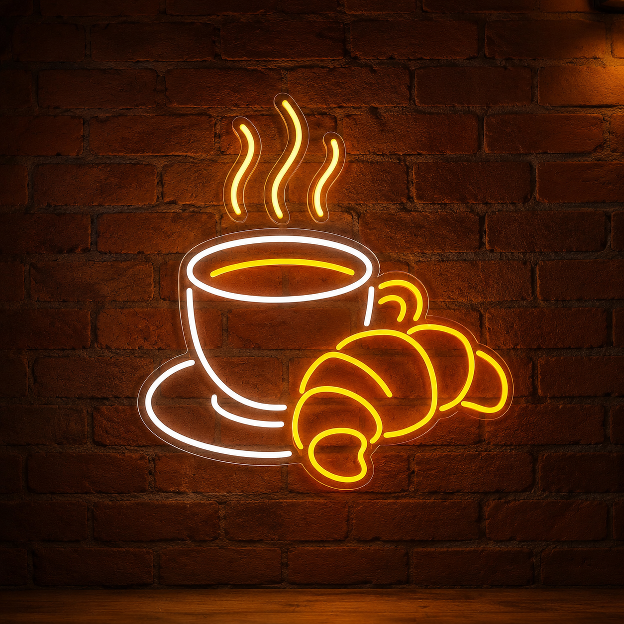 A Coffee Cup And Some LED Neon Sign - 01 Original Product Image