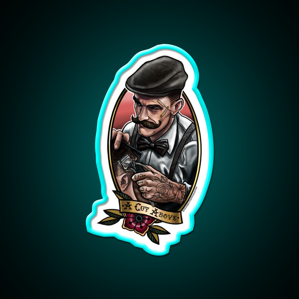 A Cut Above Barber Shop Haircut Led Neon Sign