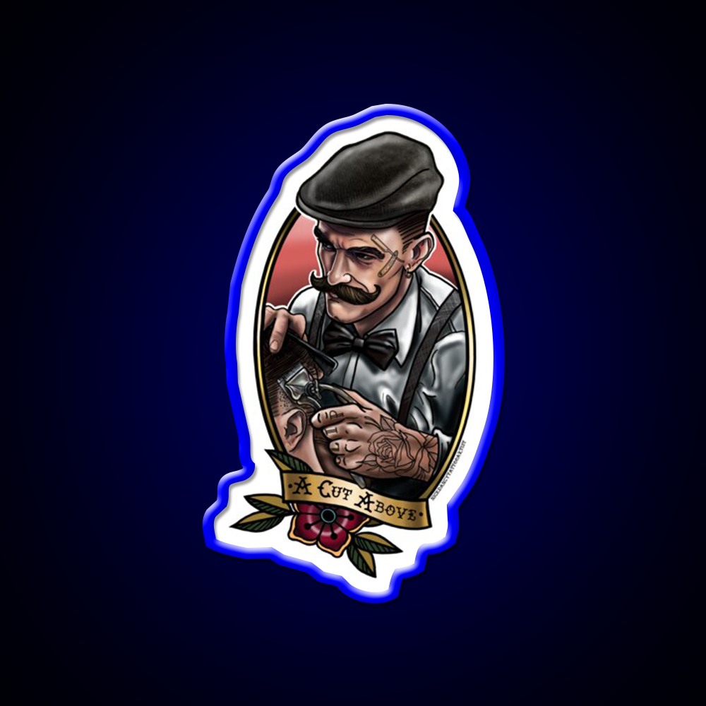 A Cut Above Barber Shop Haircut Led Neon Sign