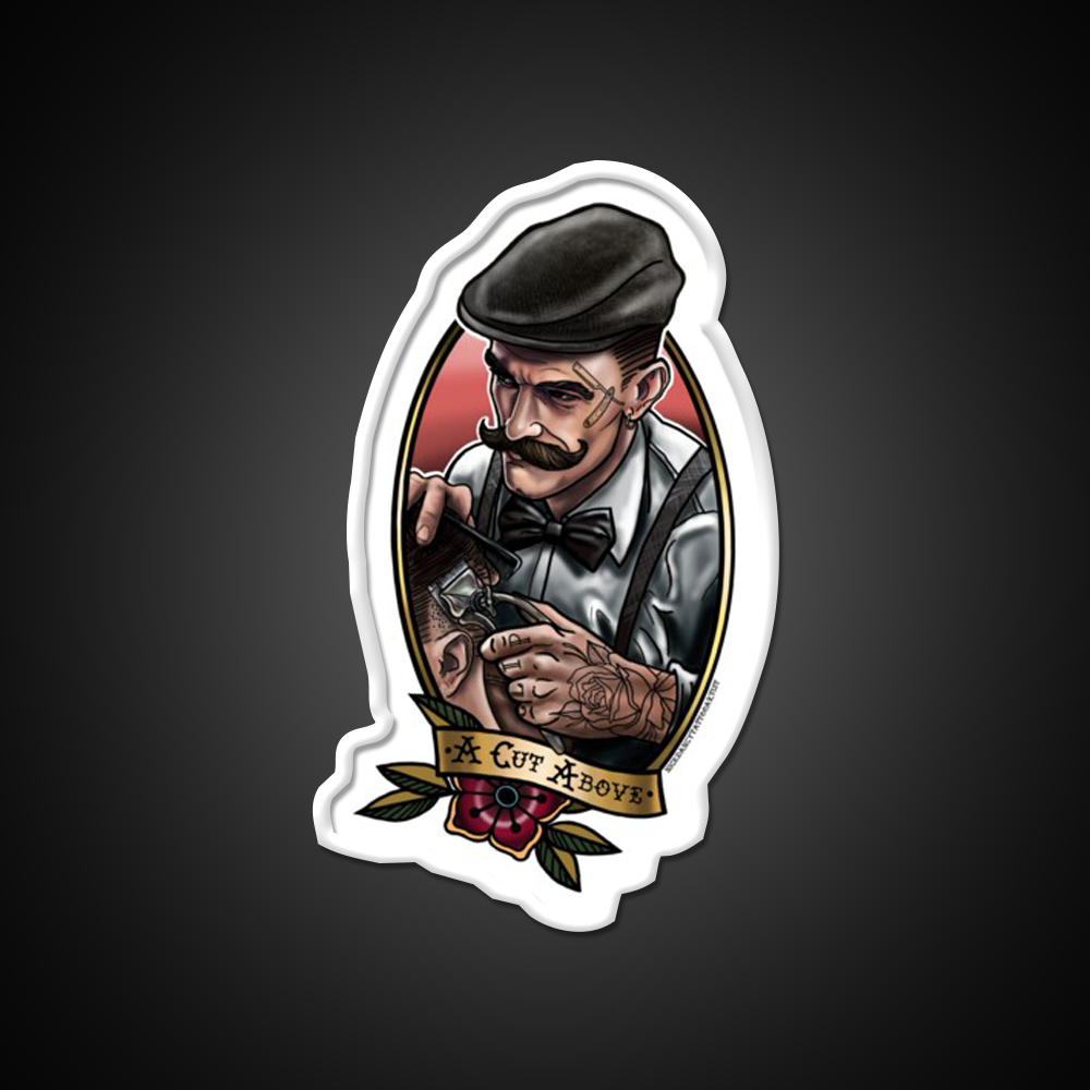 A Cut Above Barber Shop Haircut Led Neon Sign