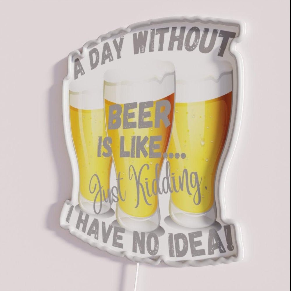 A Day Without Beer Rgb Led Neon Sign - Shineneon