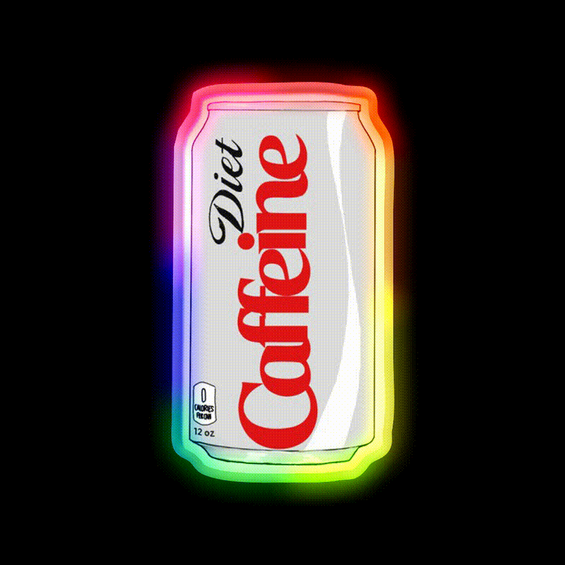 A Diet Drink Beer Bar Decor Led Neon Sign Rgb Color - LED neon sign close-up detail