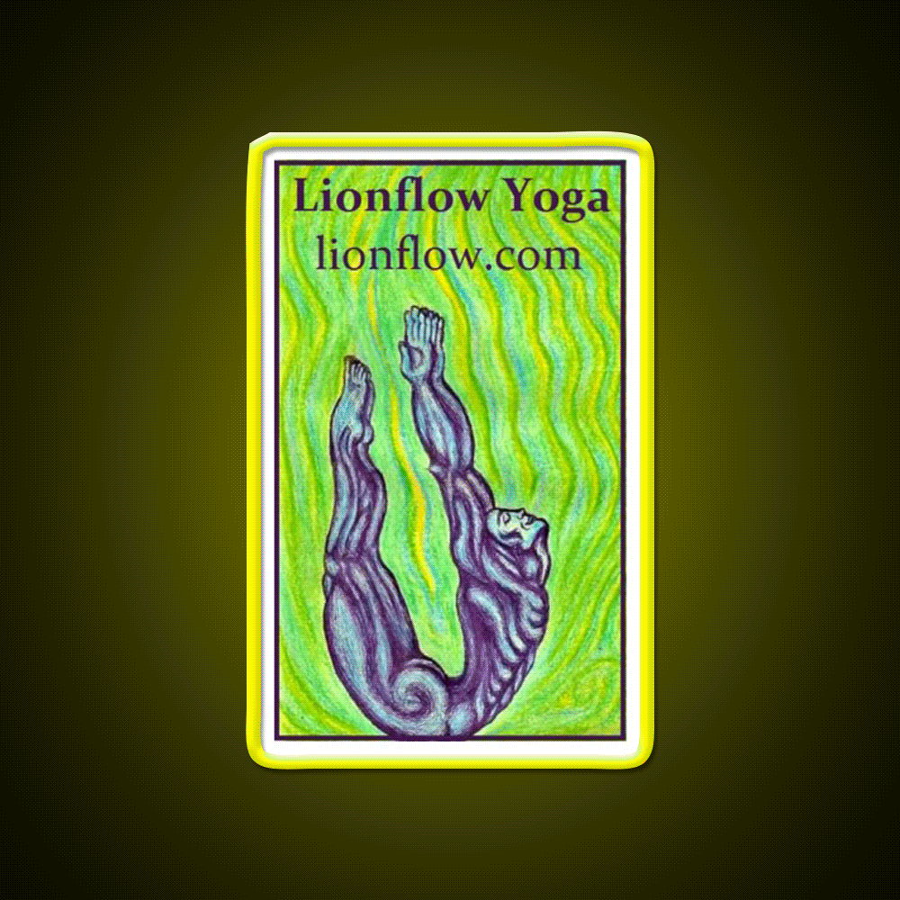 A Drop In The Sea Yoga Led Neon Sign For Wellness Space Rgb Color