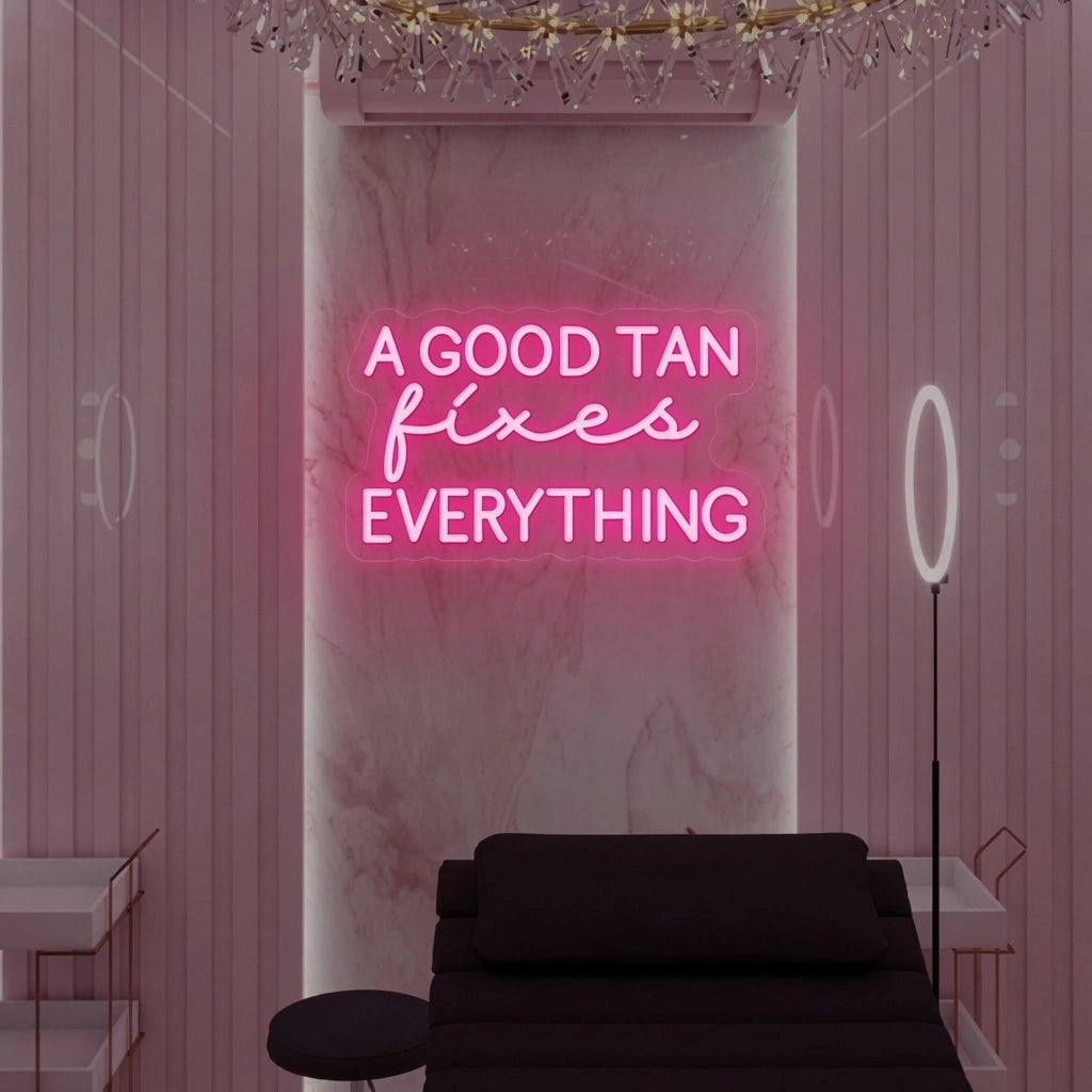 A Good Tan Fixes Everything LED Neon Sign - 01 Original Product Image