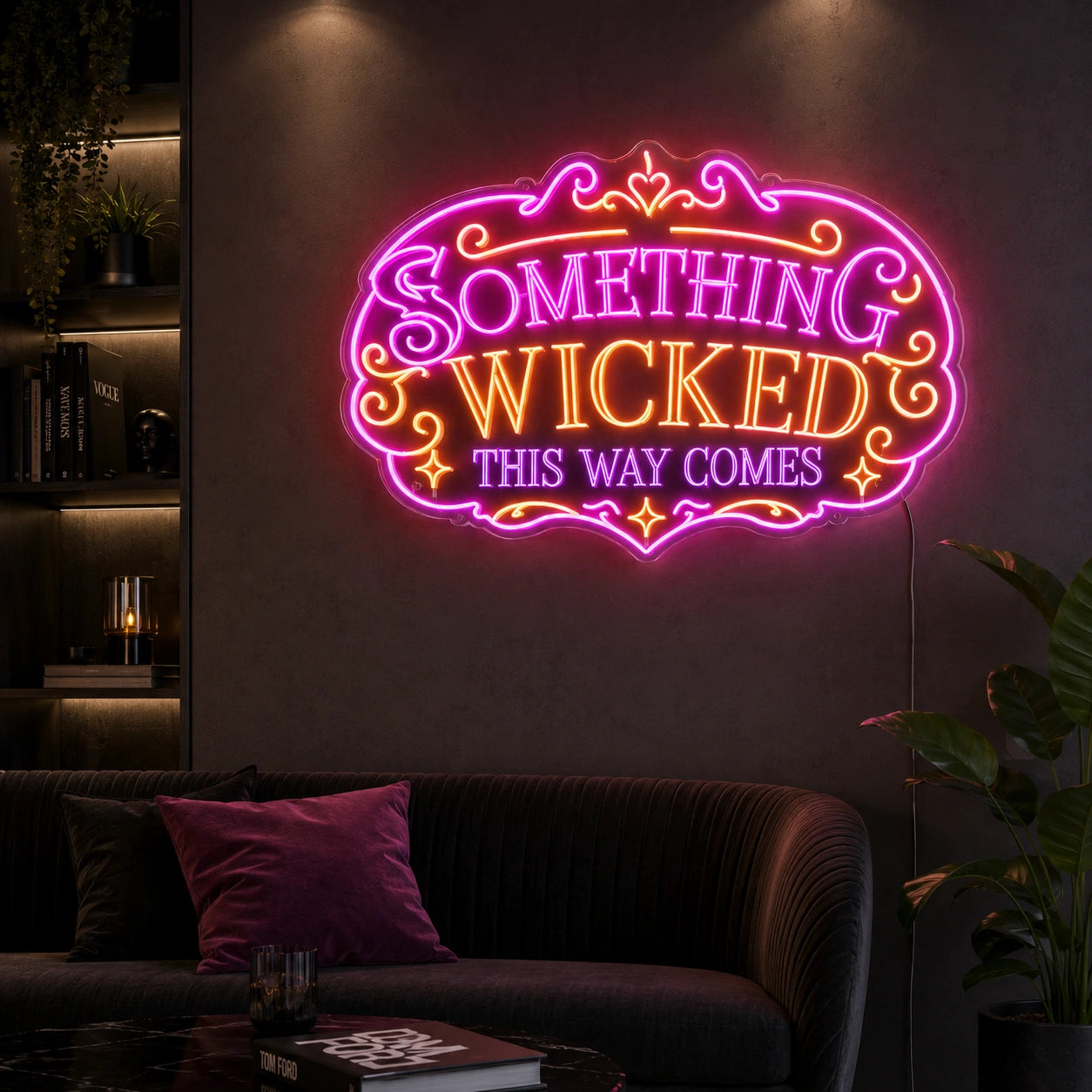 A Hanging From LED Neon Sign - 04 Size Image