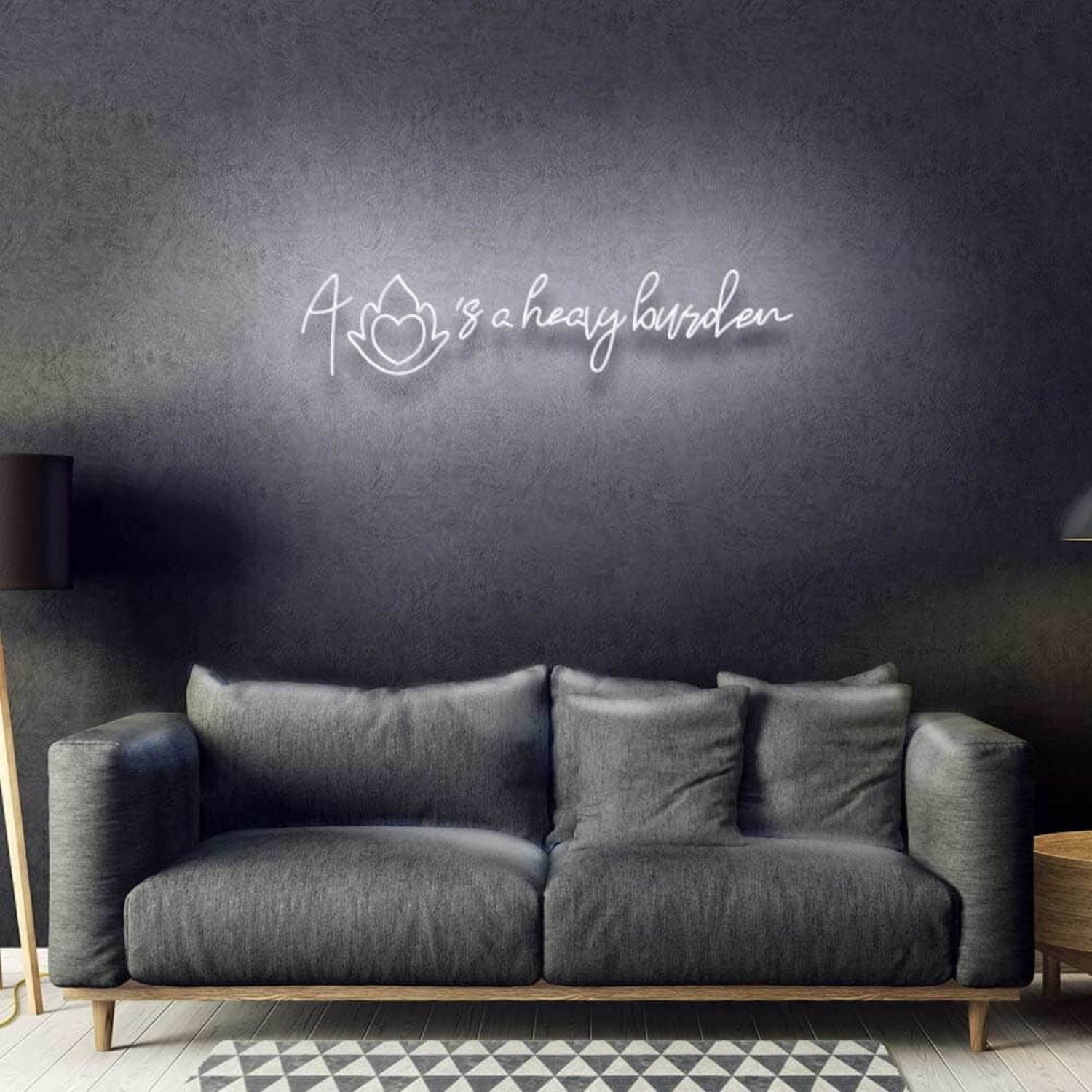 A Hearts A Heavy Burden Neon Sign | Shineneon