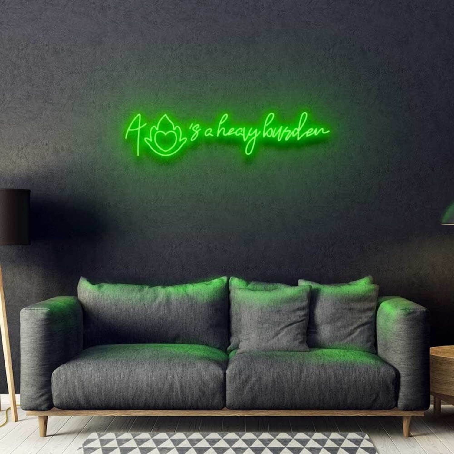 A Hearts A Heavy Burden Neon Sign | Shineneon