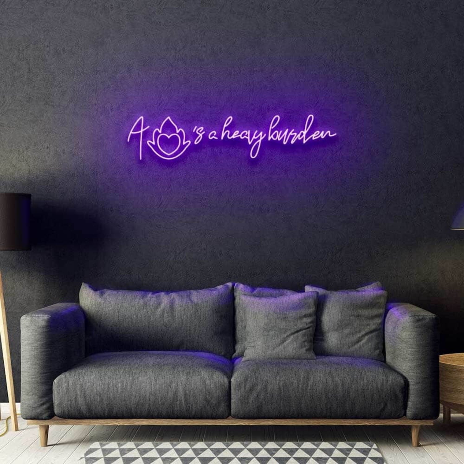 A Hearts A Heavy Burden Neon Sign | Shineneon