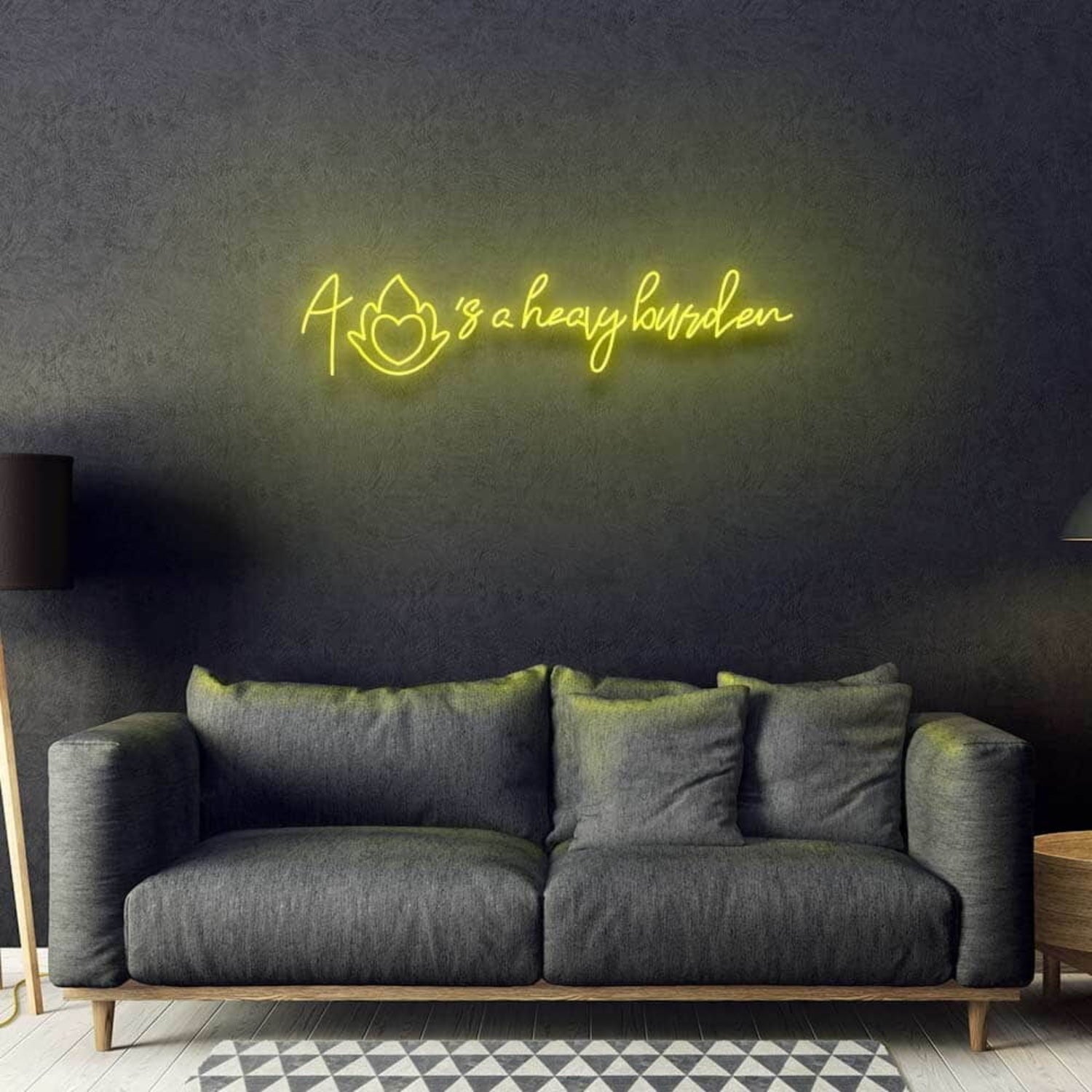 A Hearts A Heavy Burden Neon Sign | Shineneon