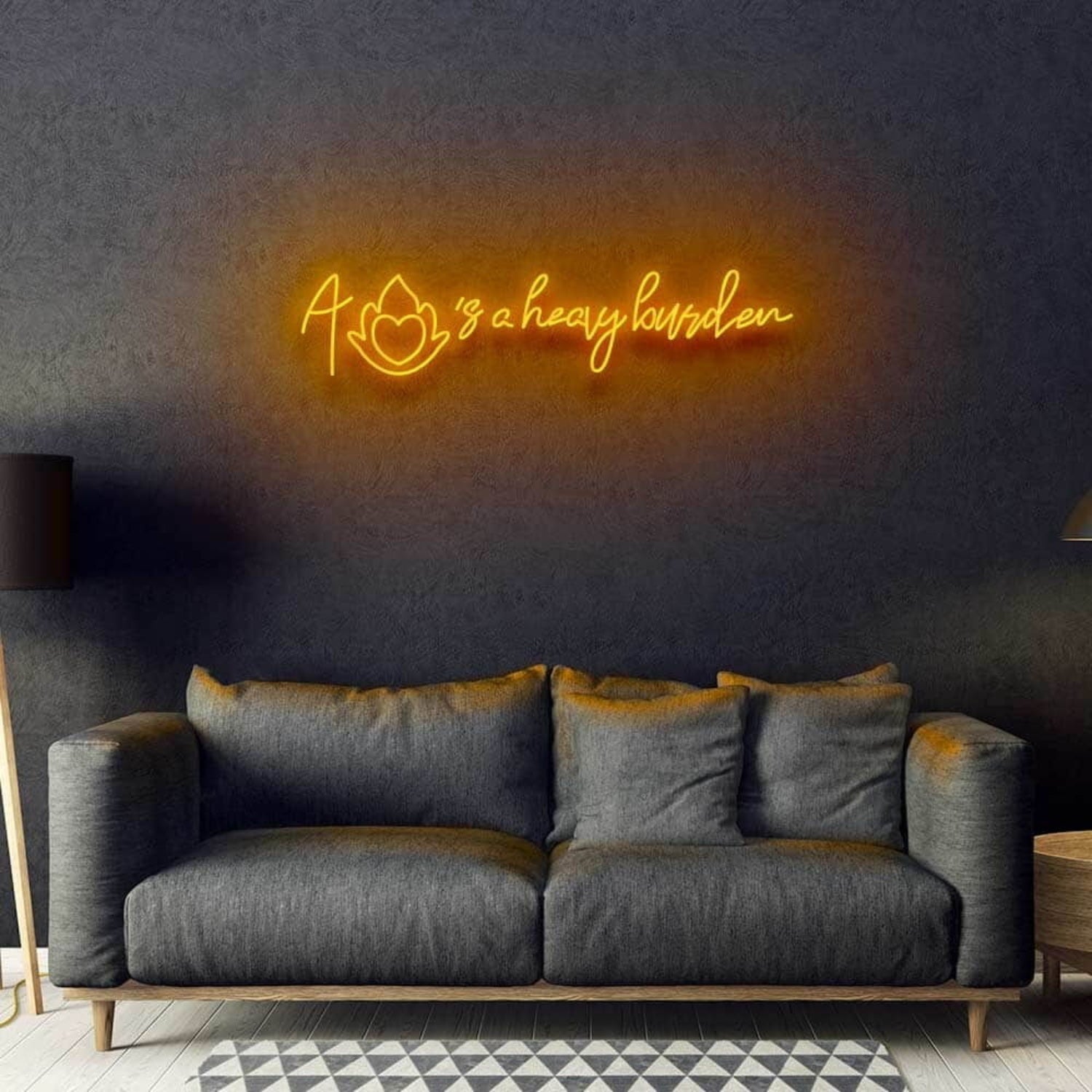 A Hearts A Heavy Burden Neon Sign | Shineneon