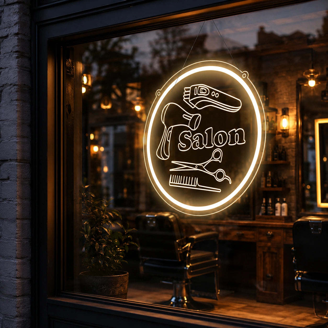 A In Front LED Neon Sign - 02 High-Converting Product Image