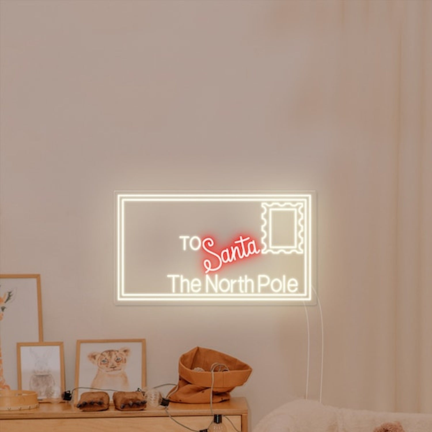 A Letter To Santa Playroom Led Neon Sign Wall Art | Shineneon