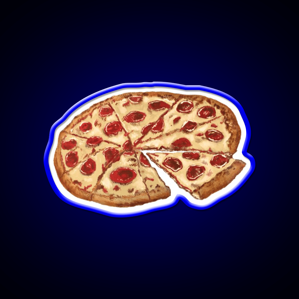 A Pepperoni Cheese Pizza Fast Food Led Neon Sign For Burger Place Rgb Color - Shineneon