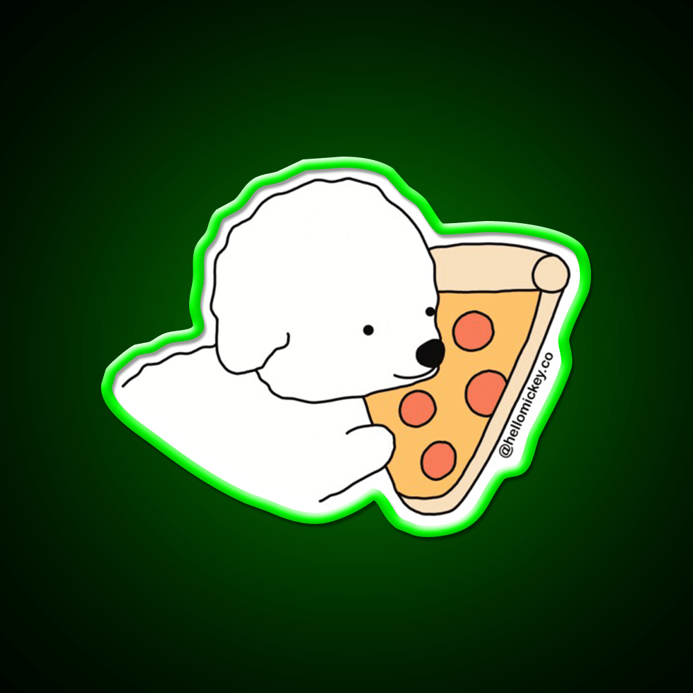 A Pizza My Heart Snack Food Led Neon Sign Rgb Color - Shineneon