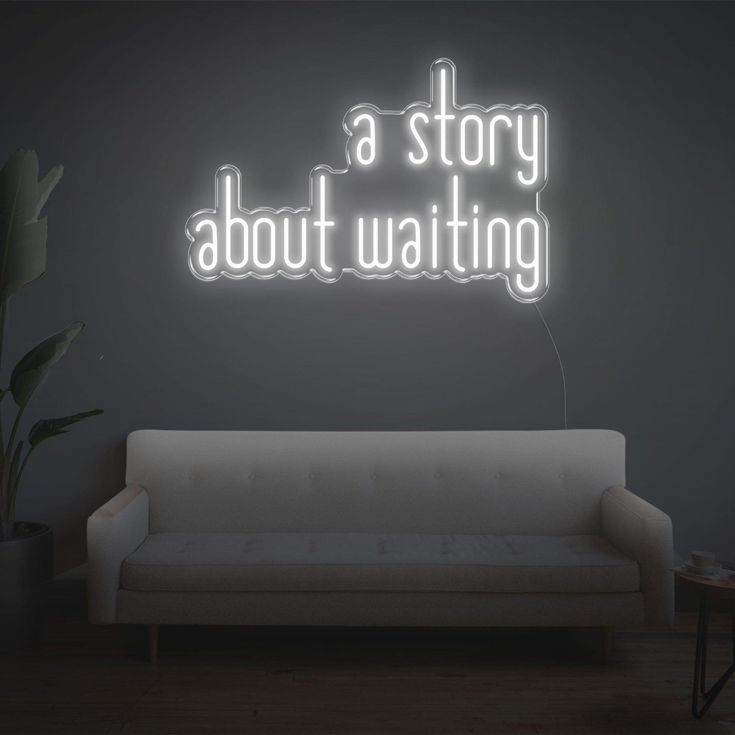 A Story About Waiting Led Neon Sign Wall Art | Shineneon