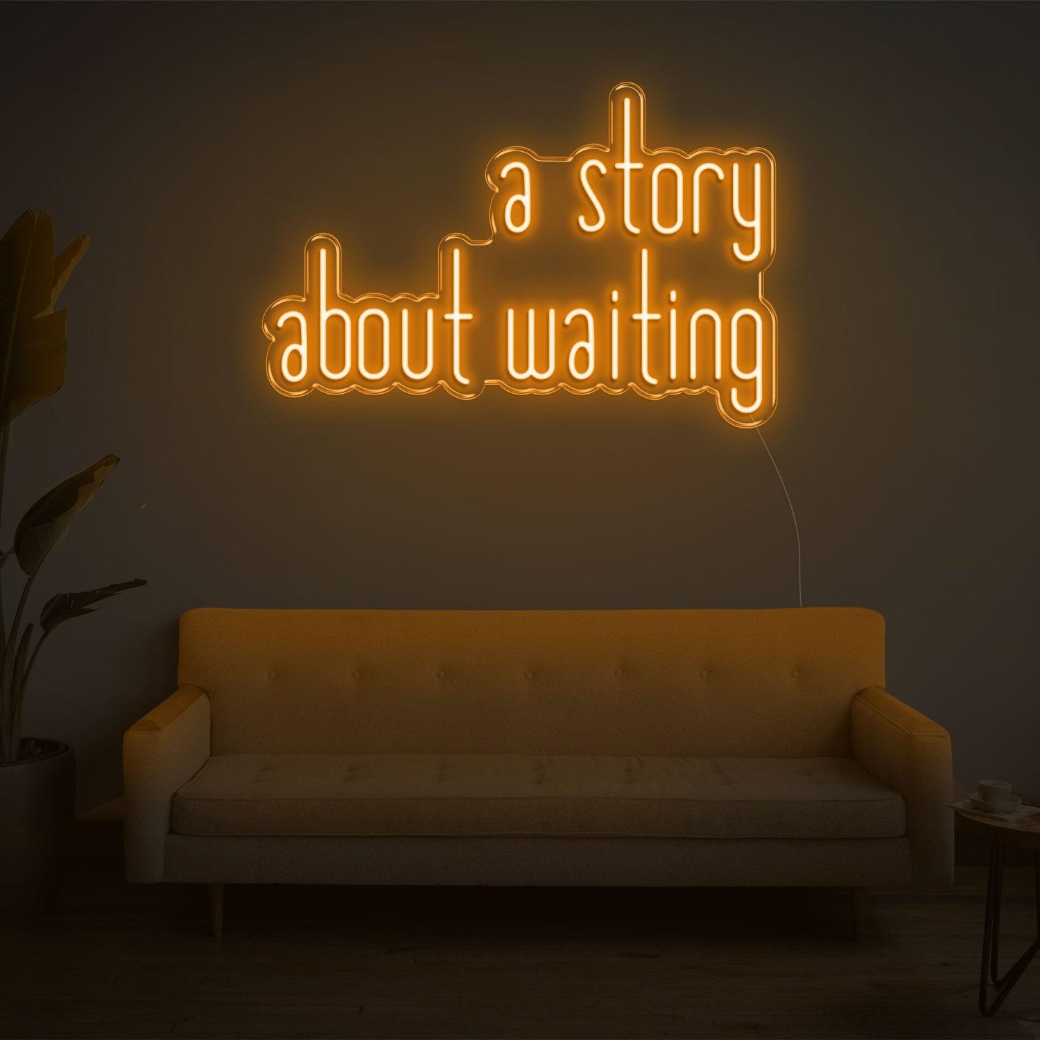 A Story About Waiting Led Neon Sign Wall Art | Shineneon
