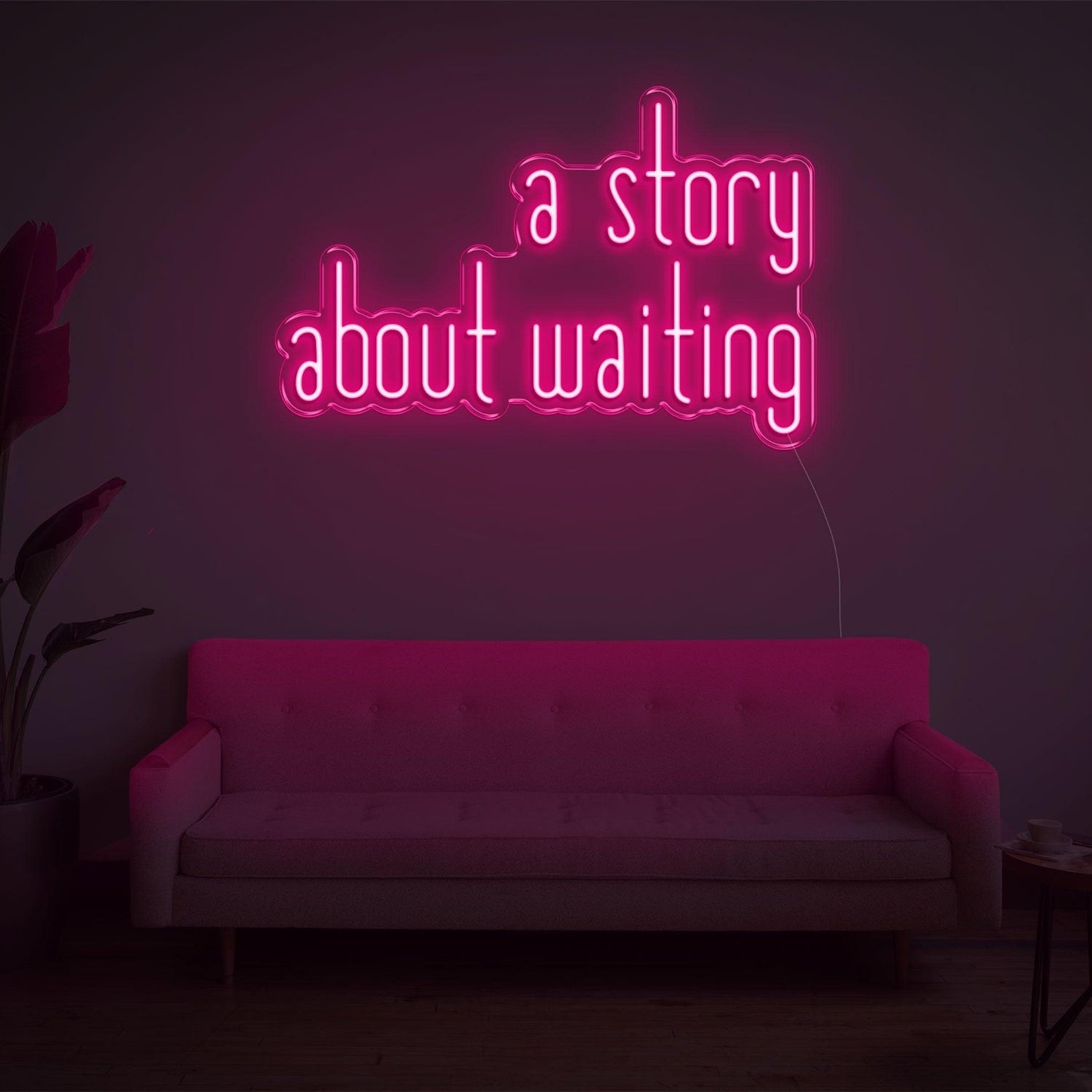 A Story About Waiting Led Neon Sign Wall Art | Shineneon