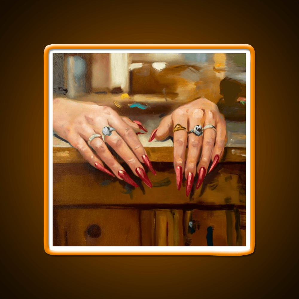 A Study Of A Womans Hands Nail Salon Led Neon Sign Rgb Color - Shineneon