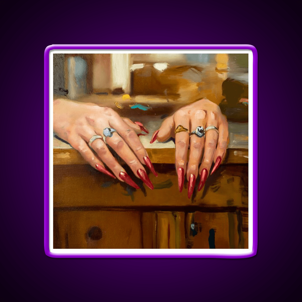 A Study Of A Womans Hands Nail Salon Led Neon Sign Rgb Color - Shineneon