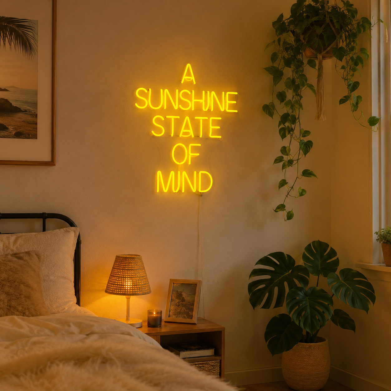 A Sunshine State Of Mind LED Neon Sign - 02 High-Converting Product Image