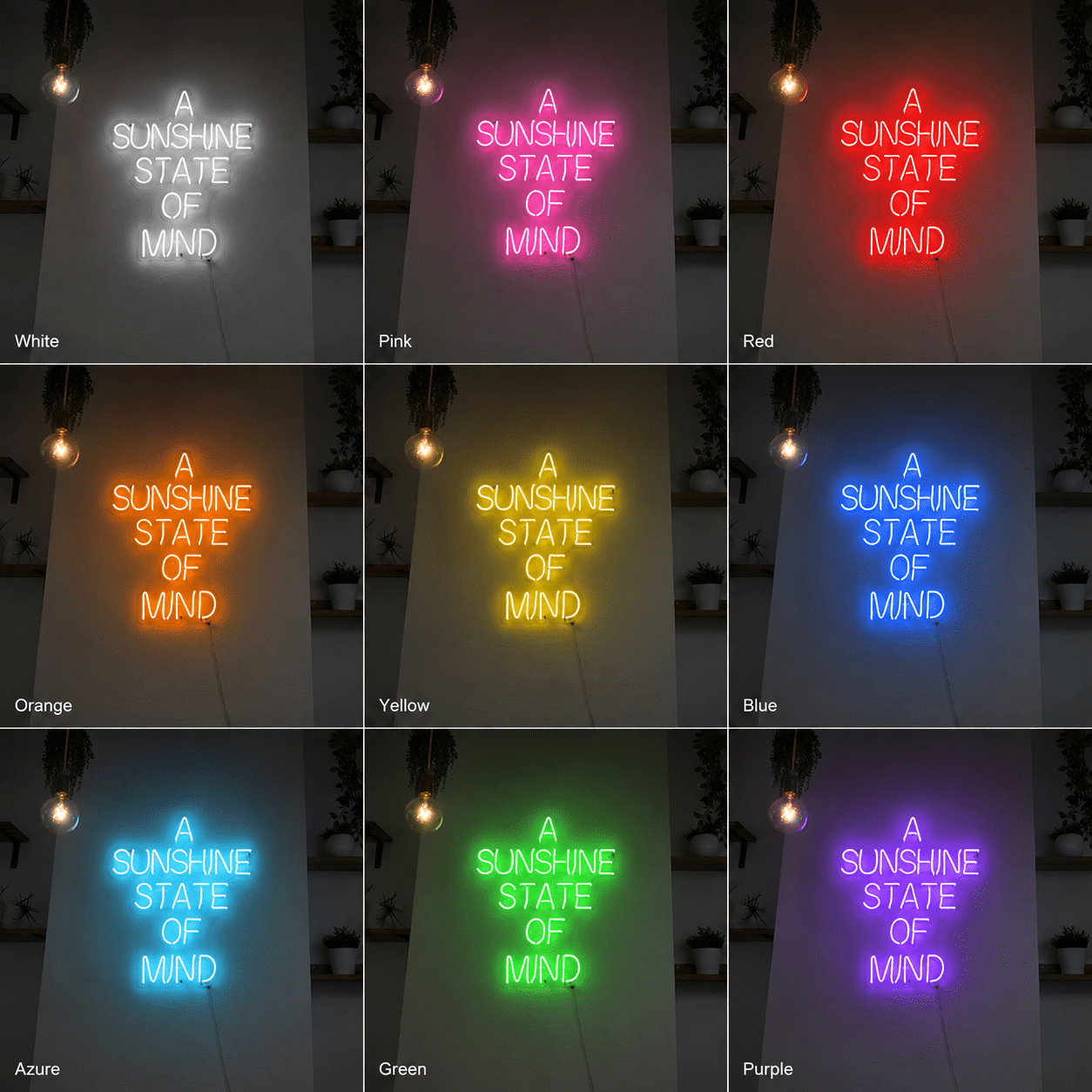 A Sunshine State Of Mind LED Neon Sign - Shineneon