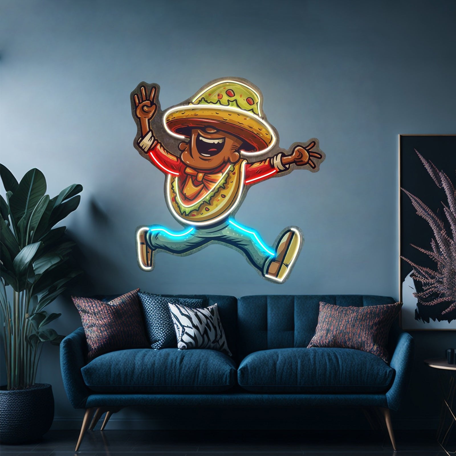 A Taco Dancing Disco Music Led Neon Sign Light Custom Led Signs - Shineneon