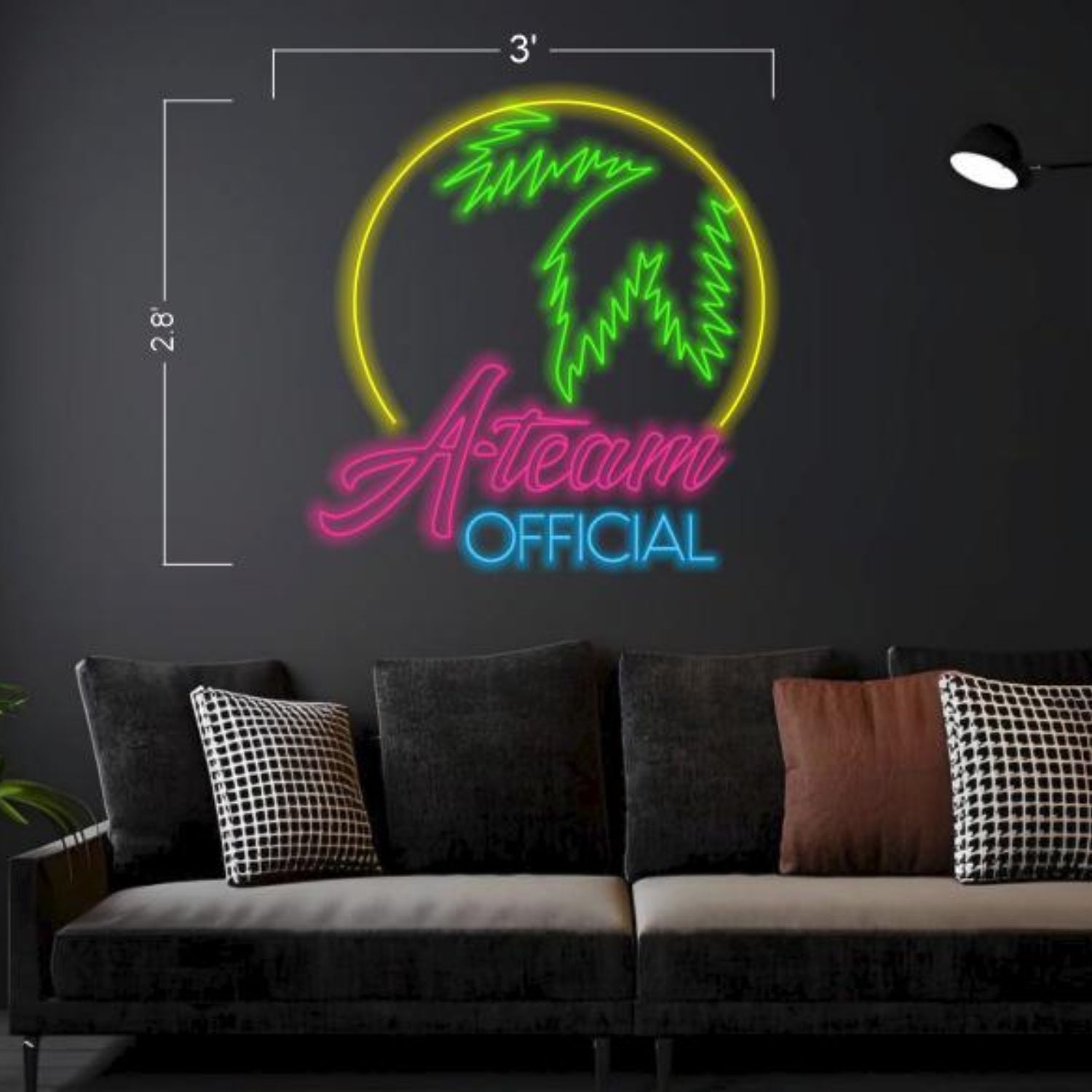 A-Team Official Multicolor Led Neon Sign For Indoor Home Decor | Shineneon